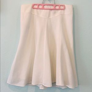 Ann Taylor white linen skirt